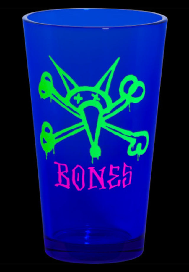 Vato Rat Pint Glass blacklight Vorderansicht