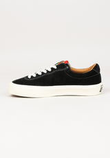 VM001 Suede Low black-white Oberansicht