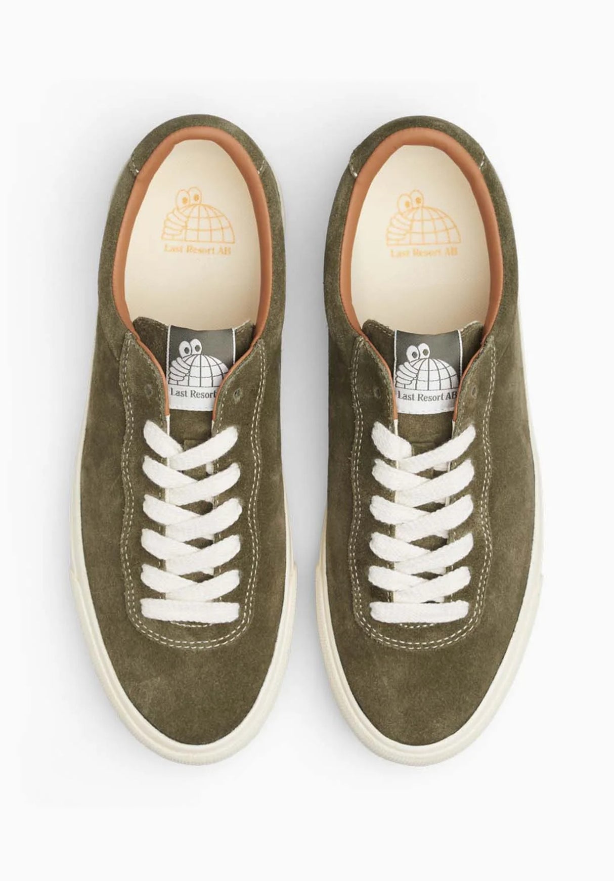 VM001 Suede Low newolive-white Closeup1