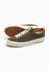 VM001 Suede Low newolive-white Rueckenansicht