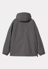 Windbreaker Pullover graphite-white Rueckenansicht