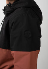 Winter Windbreaker black-redbrown Seitenansicht