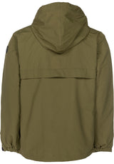 Winter Windbreaker olive Rueckenansicht