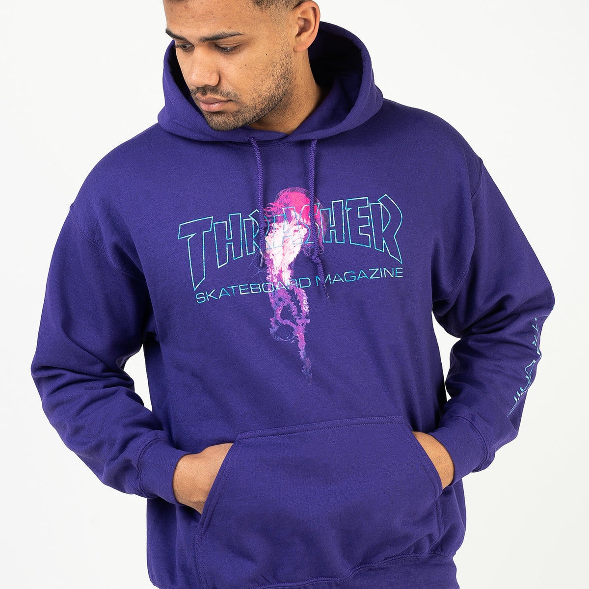 Atlantic Drift Thrasher Hoodie in purple for Men – TITUS
