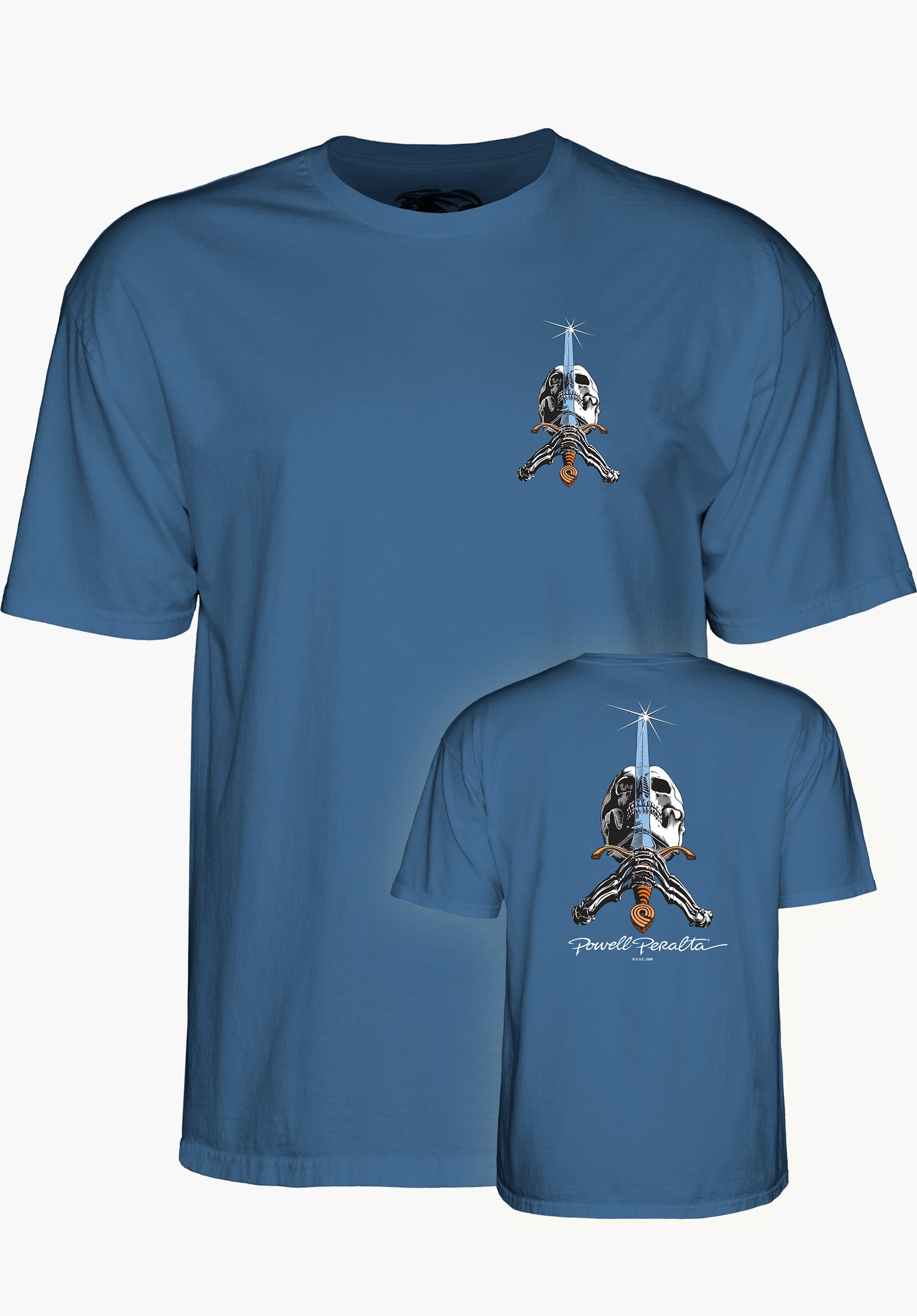 Skull & Sword Powell-Peralta T-Shirt in indigoblue for Men – TITUS