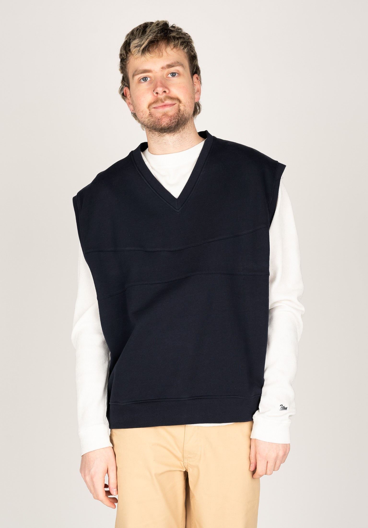 Vest with sweatshirt sale