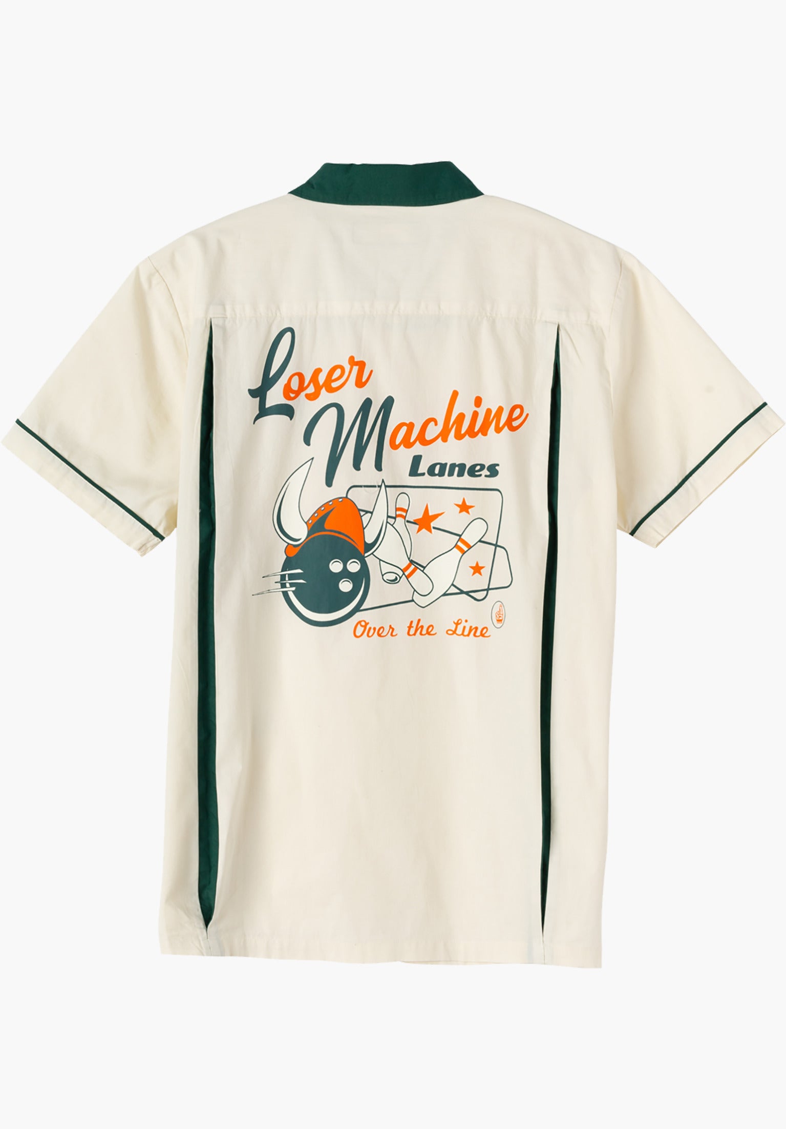 x Big Lebowski Over the Line Loser Machine Shirt Shortsleeve in bone green for Men TITUS