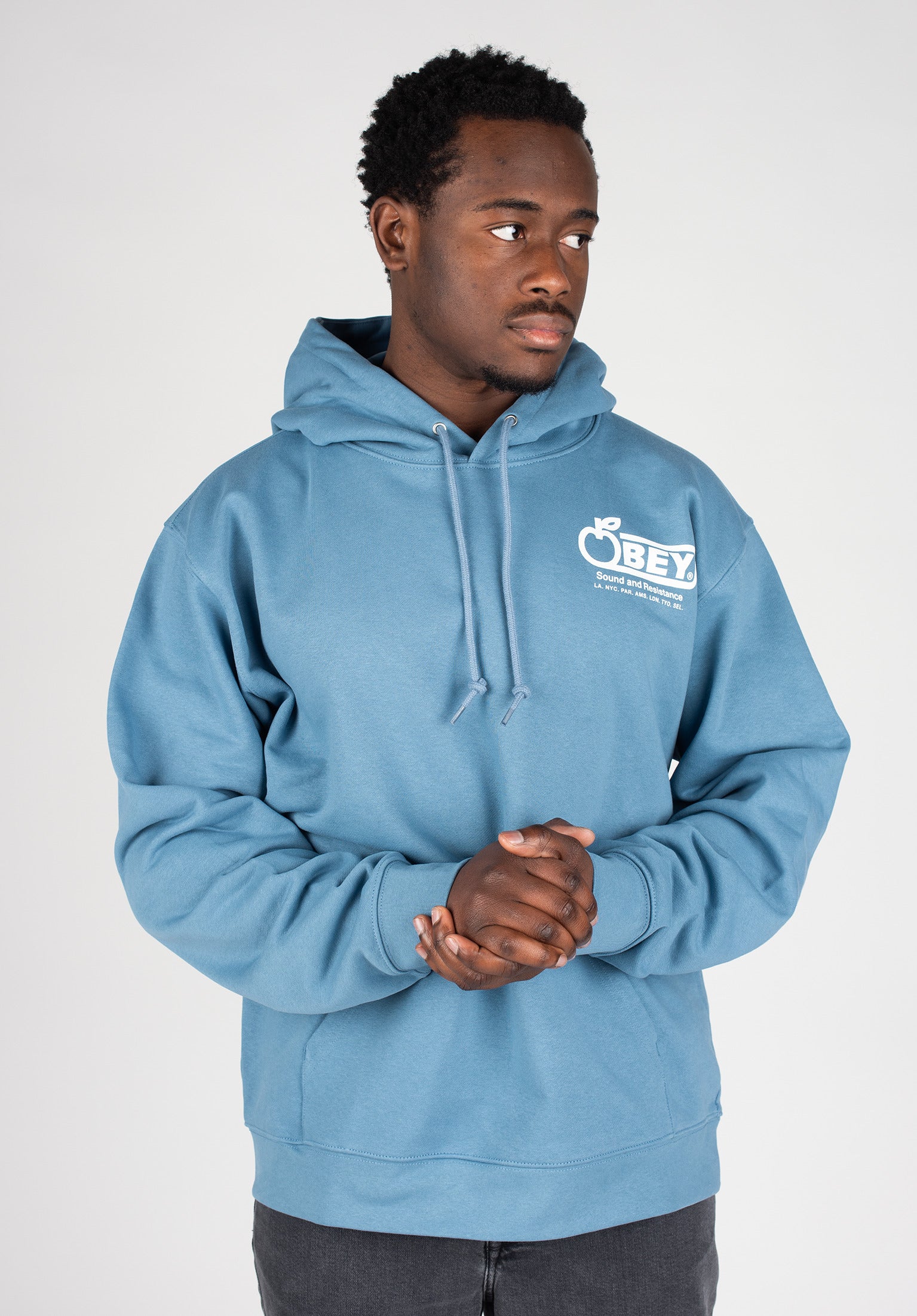 Obey hoodie clearance blue