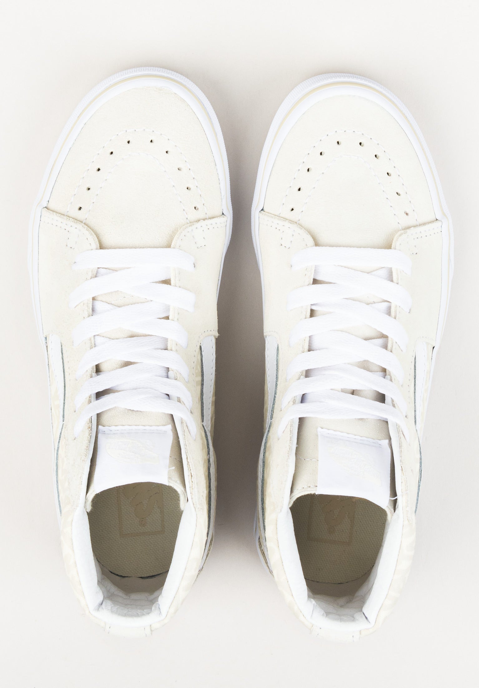 Girls white store leather vans