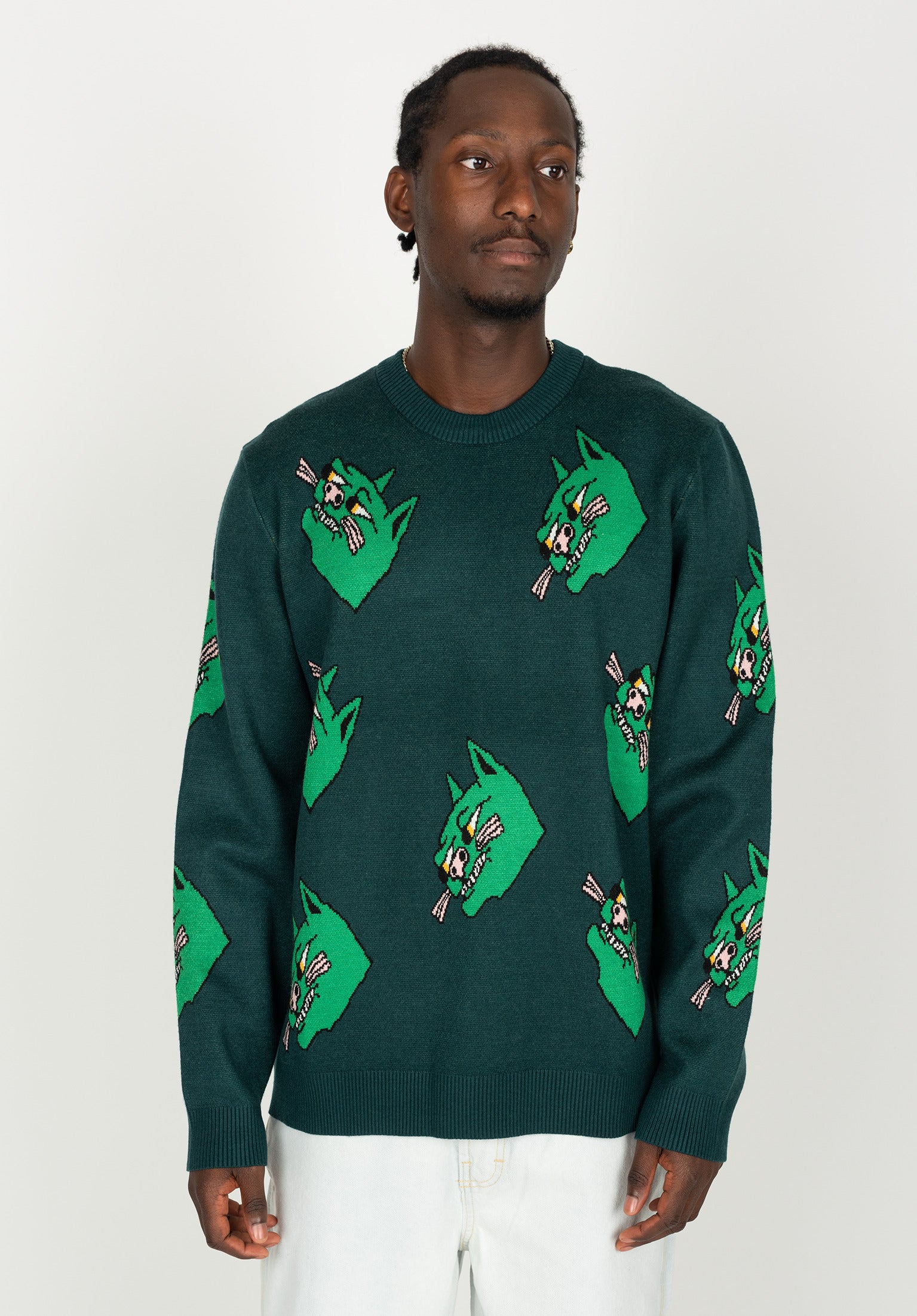 Gucci green hotsell tiger sweater