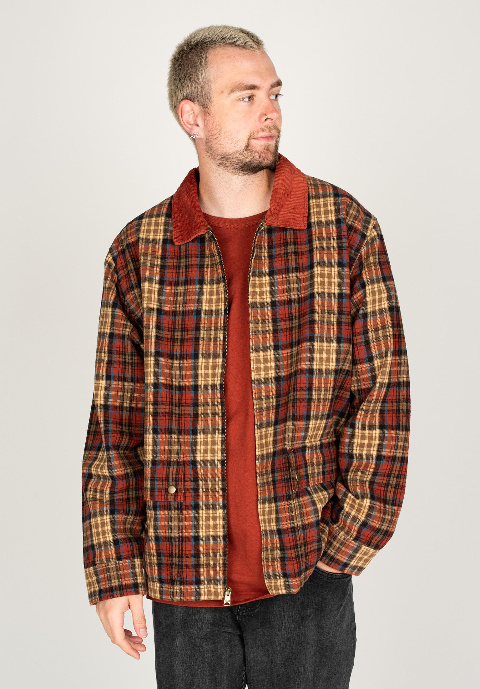 Vans hot sale plaid jacket