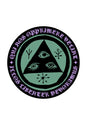 Latin Talisman Color-Shifting Sticker green-purple Vorderansicht