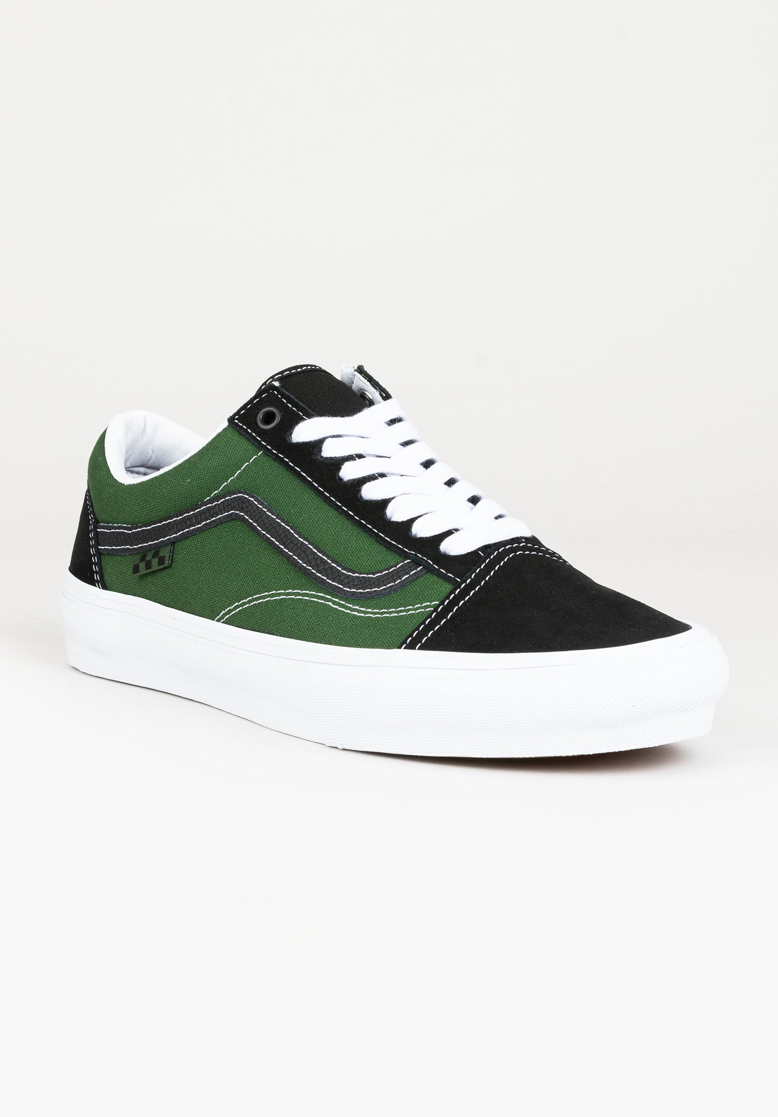 Skate Old Skool Vans Mens Shoes in safari black greenery for Men