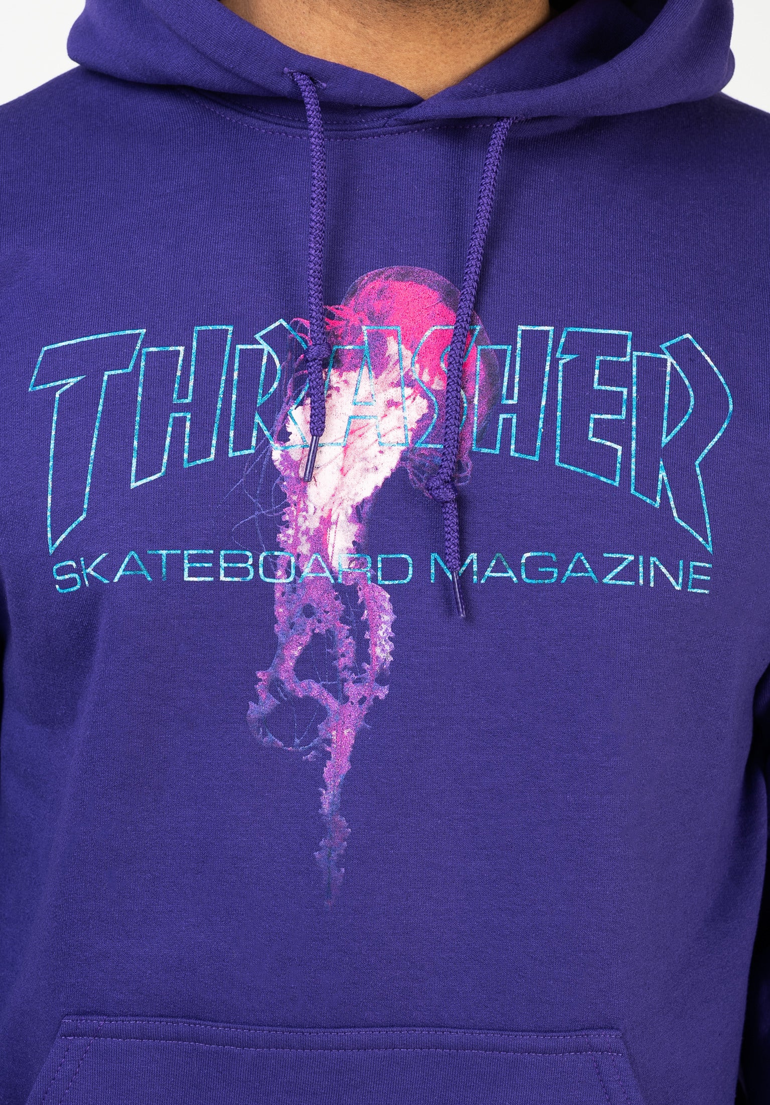 Atlantic Drift Thrasher Hoodie in purple for Men TITUS