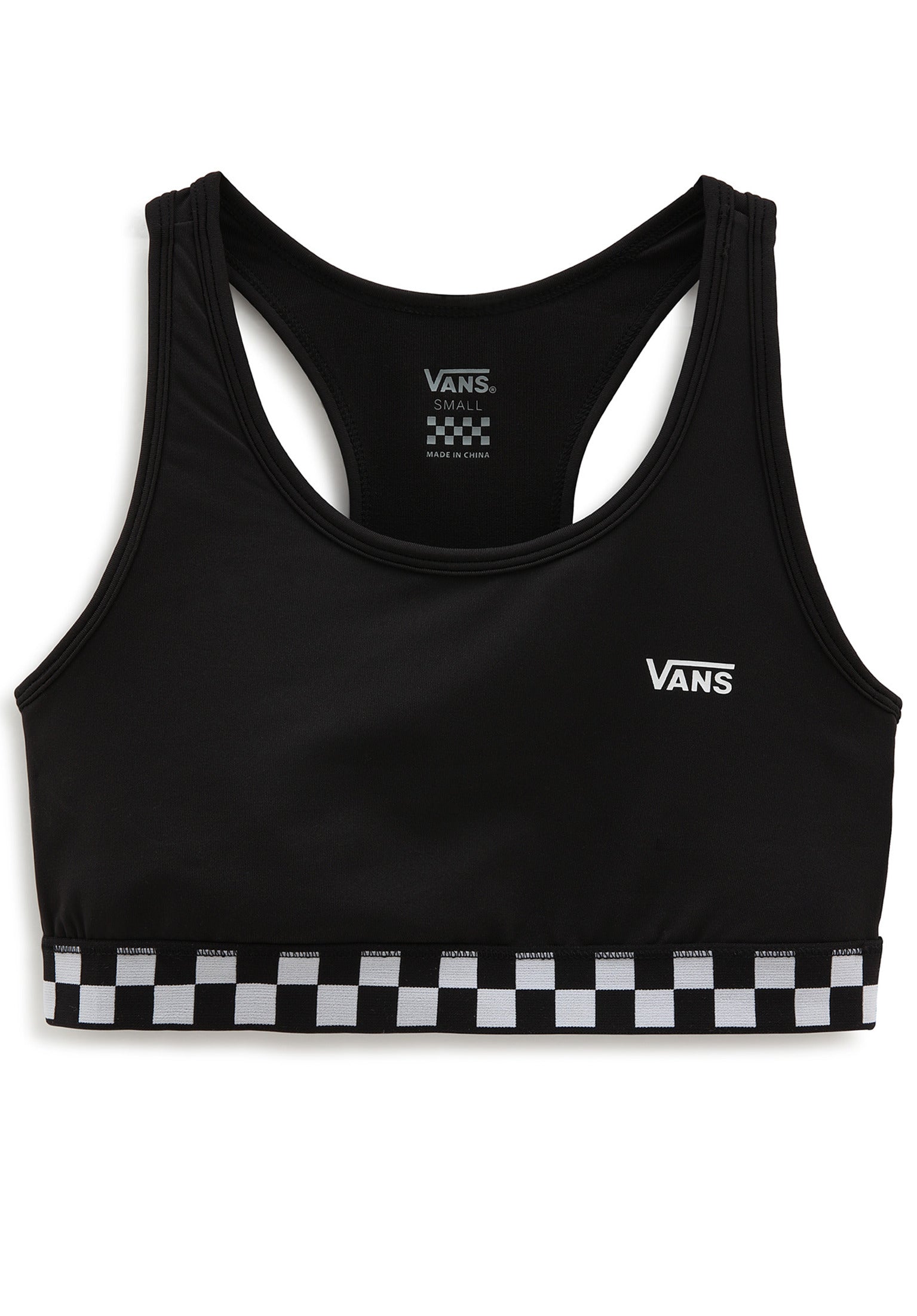 Vans checkered crop outlet top