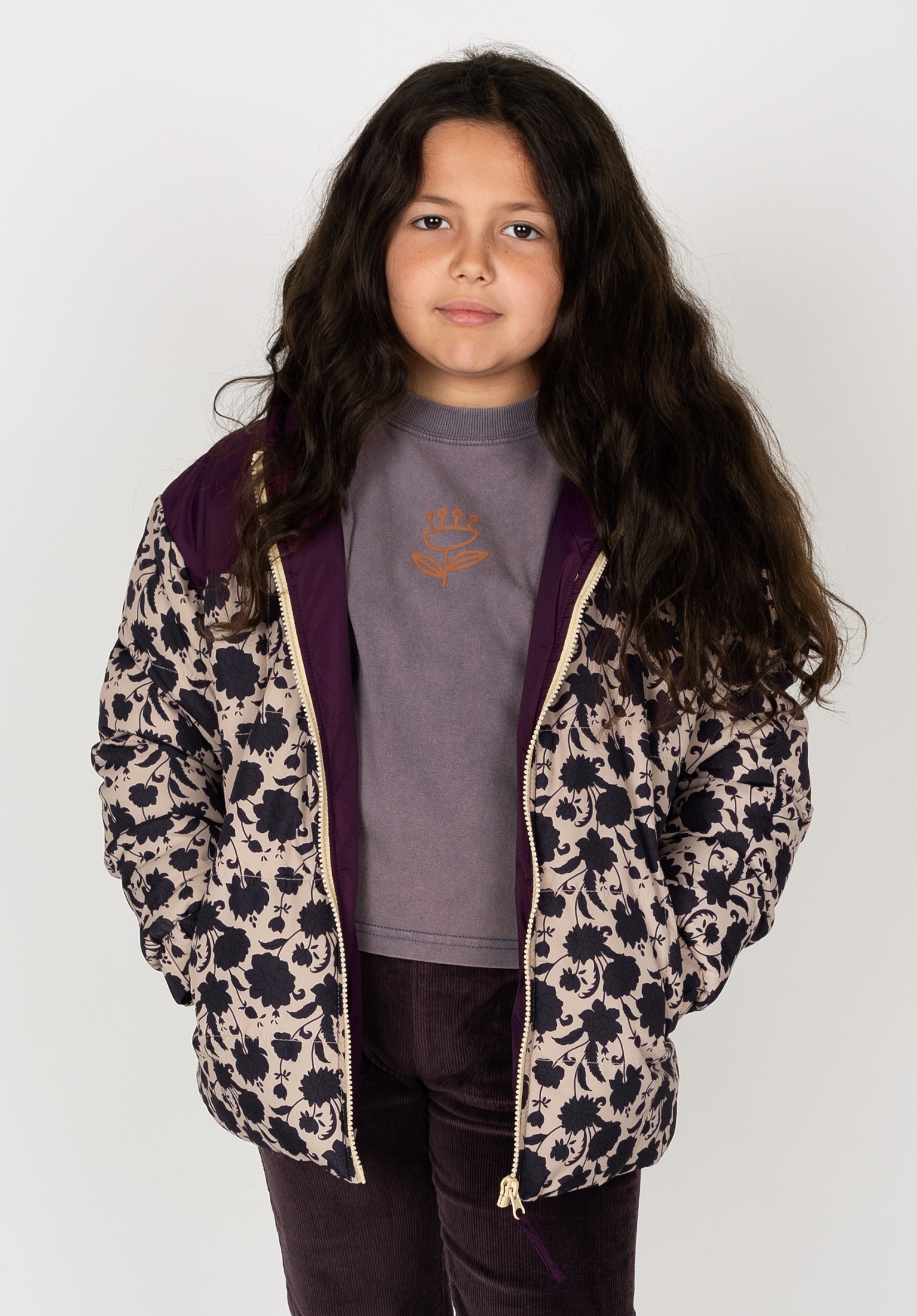 Synni Kids Girls TITUS Winter Jackets in purple for c