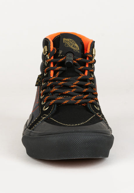 x Spitfire SK8-HI spitfireblack-flame Rückenansicht